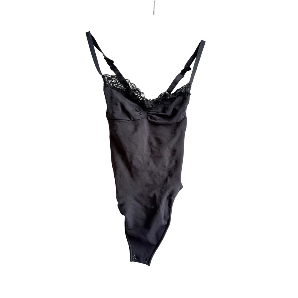 SKIMS Fits Everybody Lace-Trim Cami Bodysuit Size
